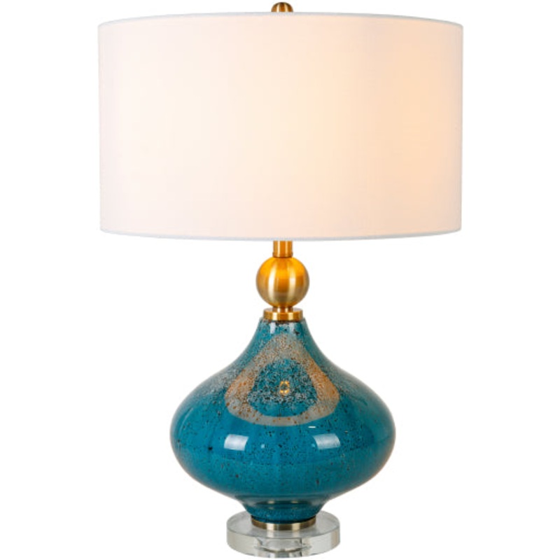 Modern Crystal & Metal Floor Lamp