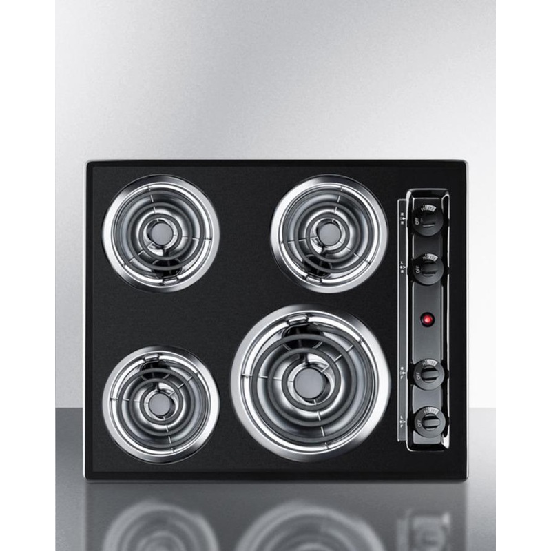 Summit TEL03 24″ Wide 4-burner Coil Cooktop