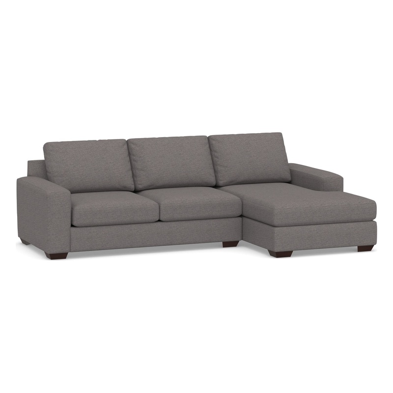 Big Sur Square Arm Upholstered Sofa Chaise Sectional
