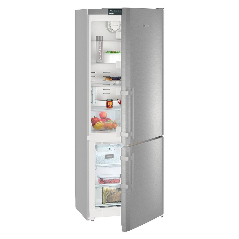 Liebherr CS1640B Freestanding Refrig/Freezer 30″, Ice Maker, Grey Sides, Right Hinge