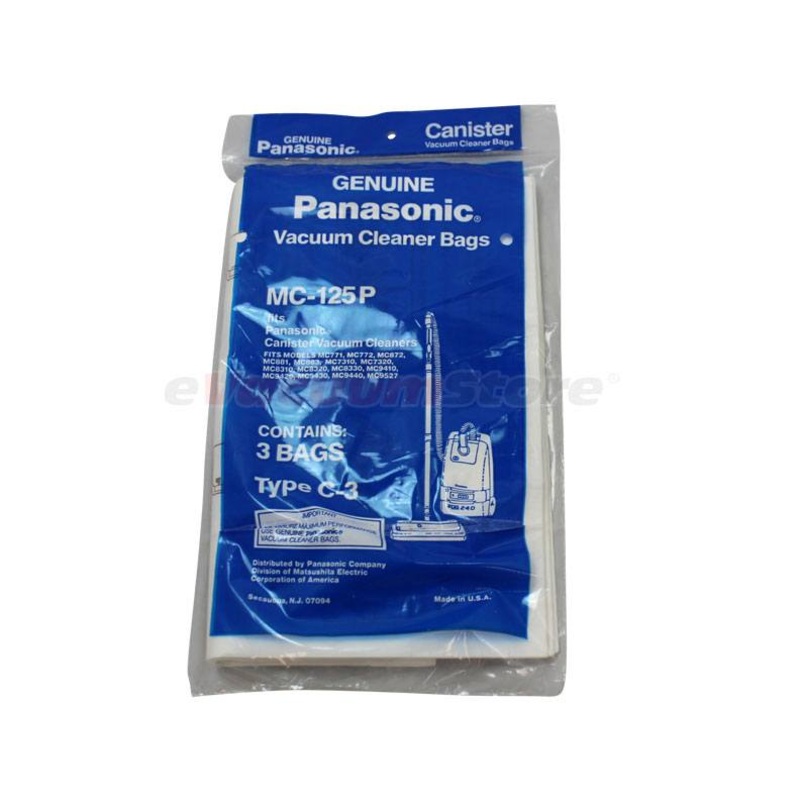 Panasonic 3 Pack Genuine Style C-3 Vacuum Bags