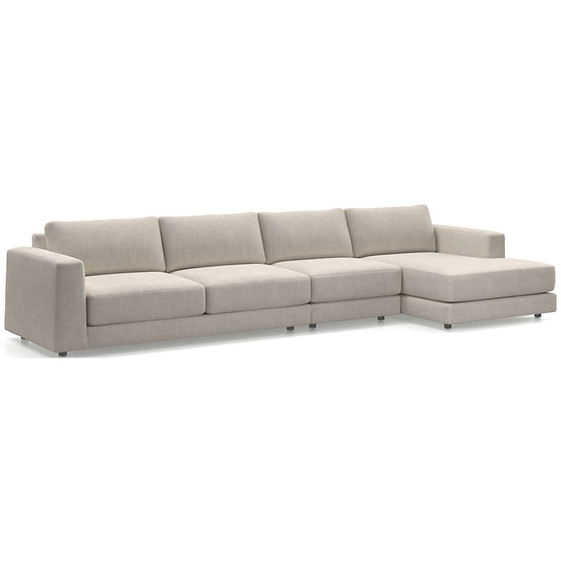Peyton 3 Piece Right Arm Chaise Sectional Sofa