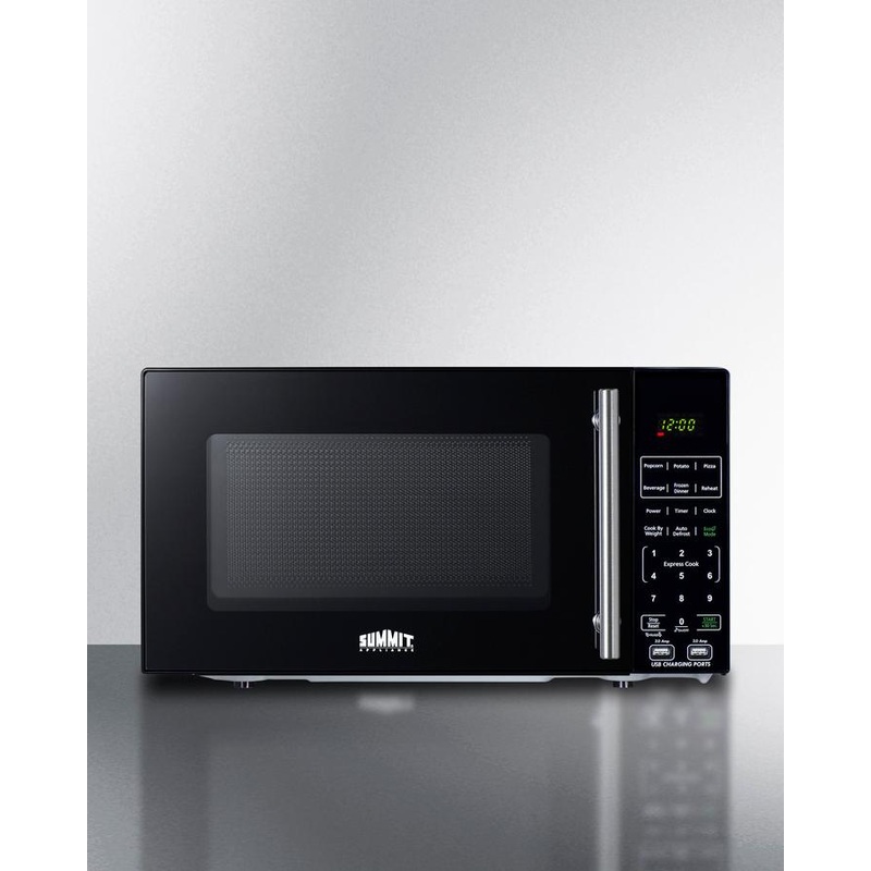 Summit SM903BSA1 Compact Microwave With Usb Ports And Allocator
