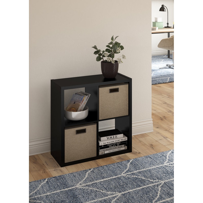 30″ H x 30″ W Decorative Cube Bookcase ClosetMaid Color: Black