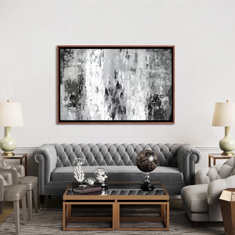 Black And White Abstract IV by PI Studio – Wrapped Canvas Print The Twillery Co. Size: 40″ H x 60″ W x 1.5″ D Format: Classic Wood Framed