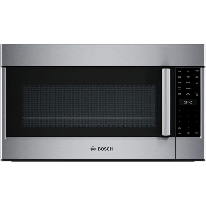 Bosch HMV8054U 800 Series Over-The-Range Microwave 30″ Left Sideopening Door, Stainless Steel Hmv8054U