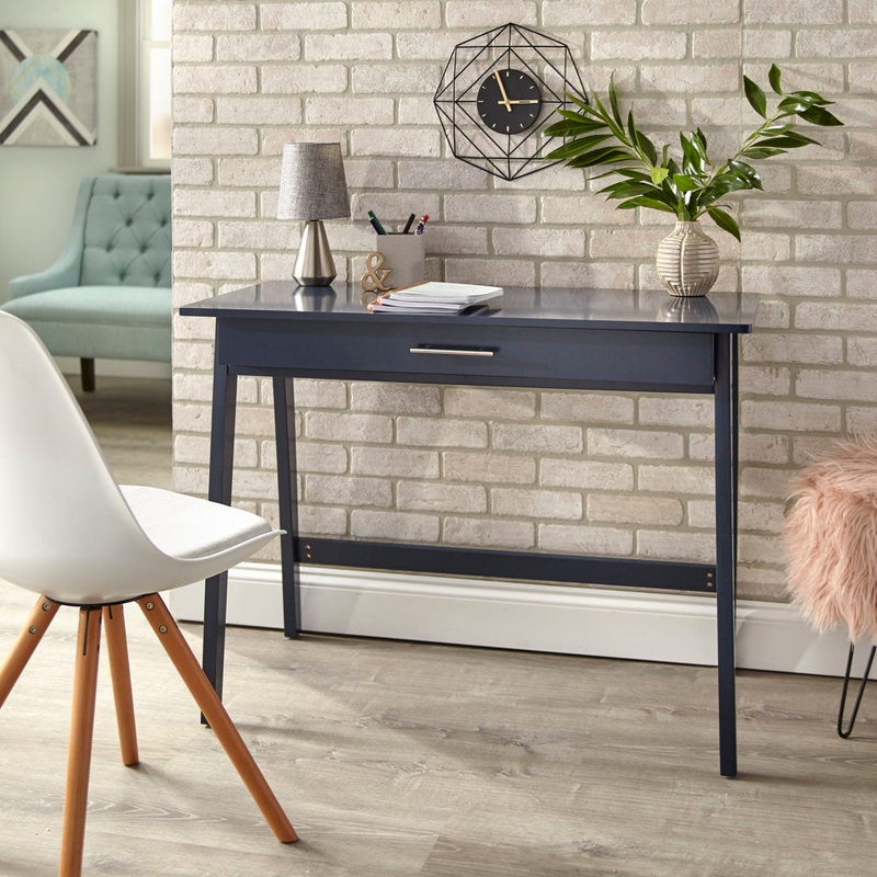 Haywa Desk Andover Mills Color: Blue