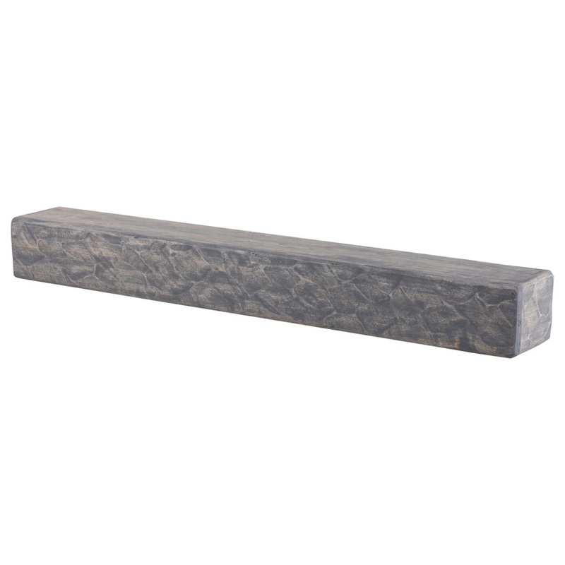 Rough Hewn Fireplace Shelf Mantel Dogberry Collections Depth: 6.25″, Shelf Length: 48″, Finish: Ash Gray