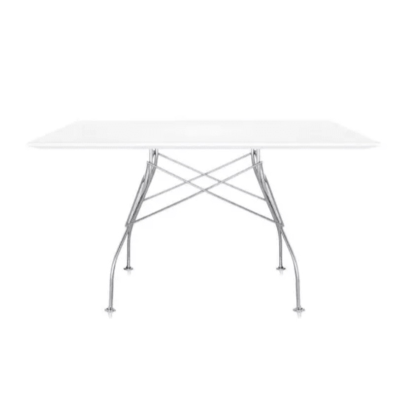 Glossy Laminated 51” Wide Square Dining Table