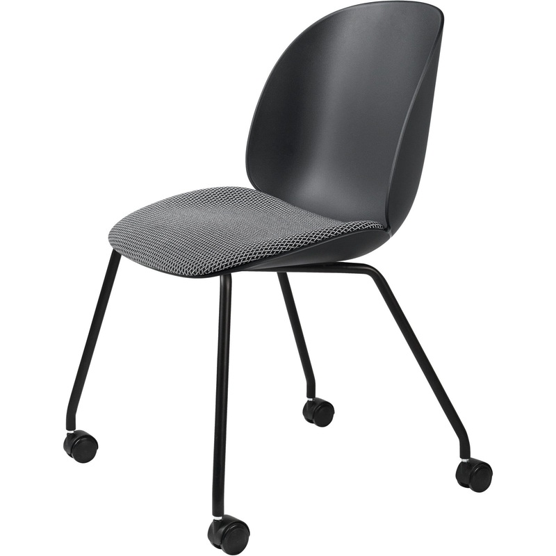 Beetle Meeting Chair 4 Legs with Castors – Seat Upholstered