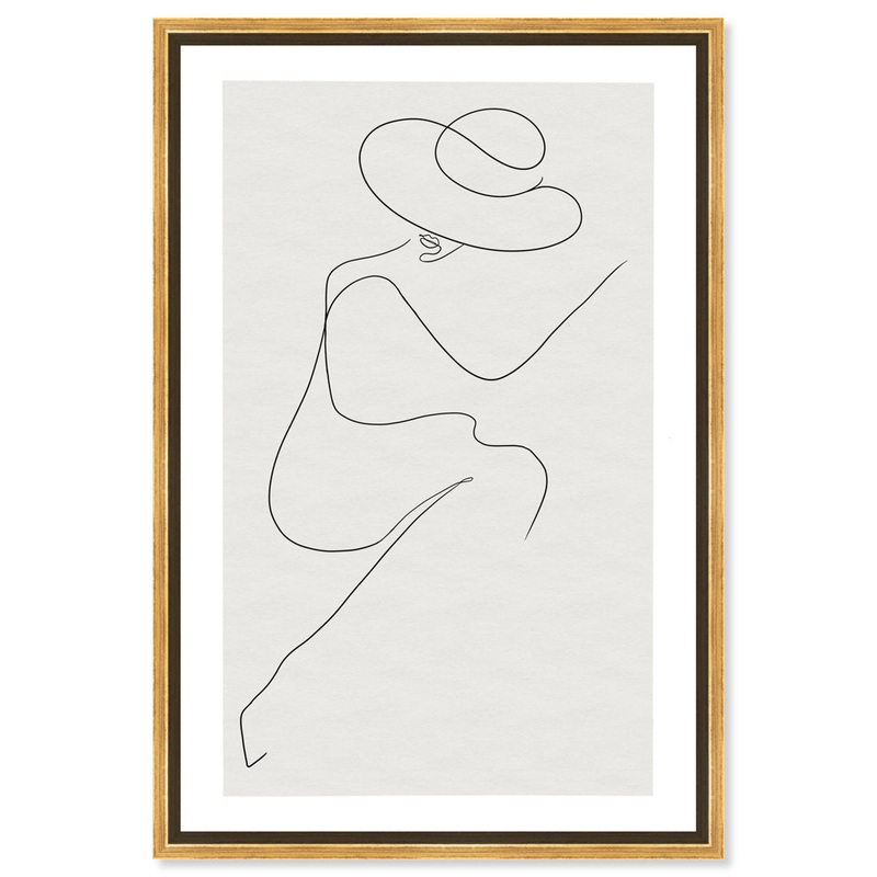 Fashion and Glam Sunday in The Park Accessories – Graphic Art on Canvas Oliver Gal Prints Size: 36″ H x 24″ W Format: Gold Framed