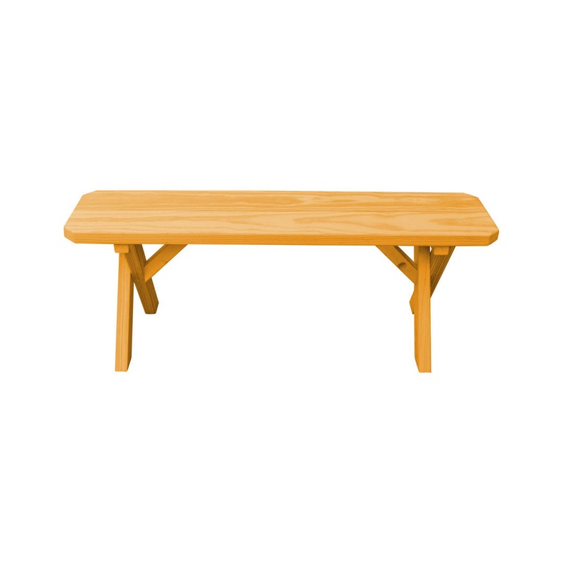 Sempronius Wood Picnic Bench Loon Peak Color: Natural Stain