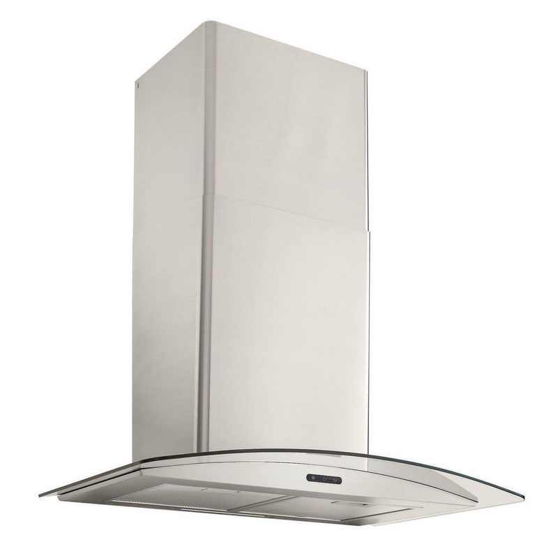 Broan EW4630SS Broan 30-Inch Convertible Curved Glass Wall-Mount Chimney Range Hood, 400 Cfm, Stainless Steel