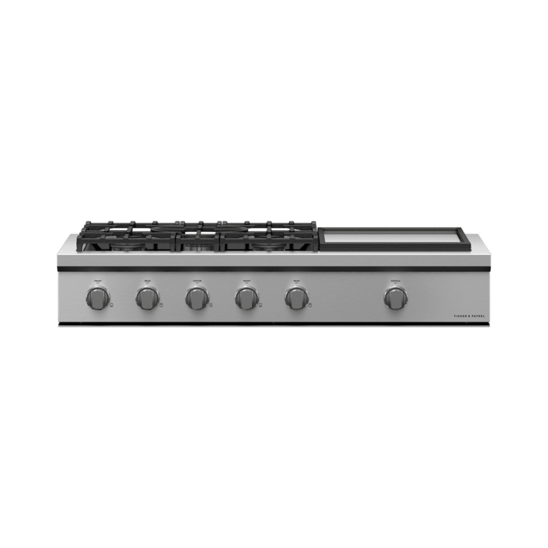 Fisher & Paykel CPV3485GDN Gas Rangetop, 48″, Griddle