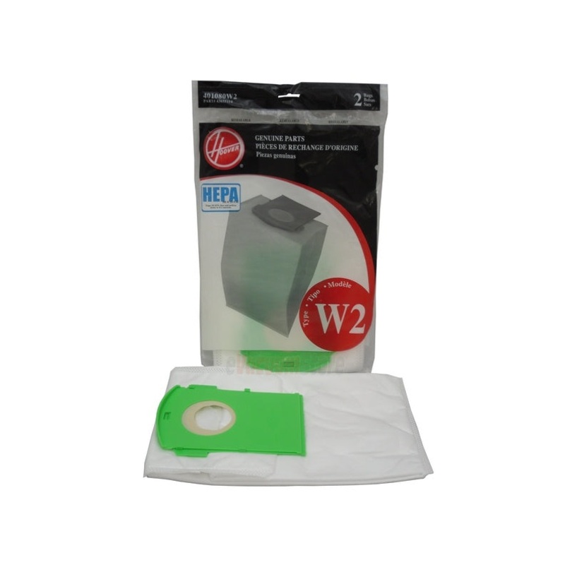Hoover W2 HEPA Vacuum Bags 2 Pack Genuine