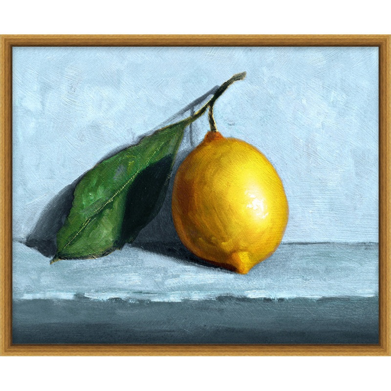 Lemon Still Life 2 by Nathan Turner – Picture Frame Painting on Canvas Wendover Art Group