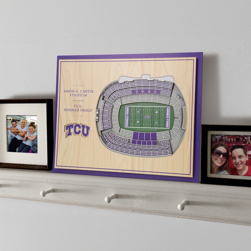 NCAA 5-Layer StadiumViews 3D Wall Art YouTheFan NCAA Team: Texas Christian University