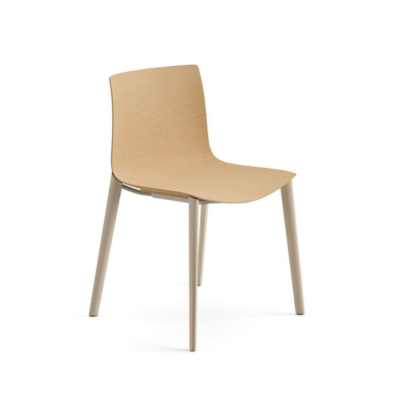 Catifa 46 Wood Four Leg With Wood Shell