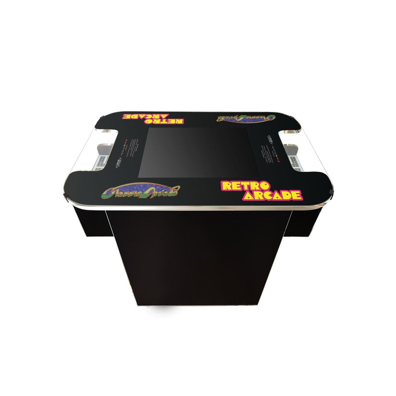 Cocktail Arcade Machine with 19″ Monitor and 516 Retro Games – Fully Assembled – 5 Year Warranty Suncoast Arcade Color: Chrome