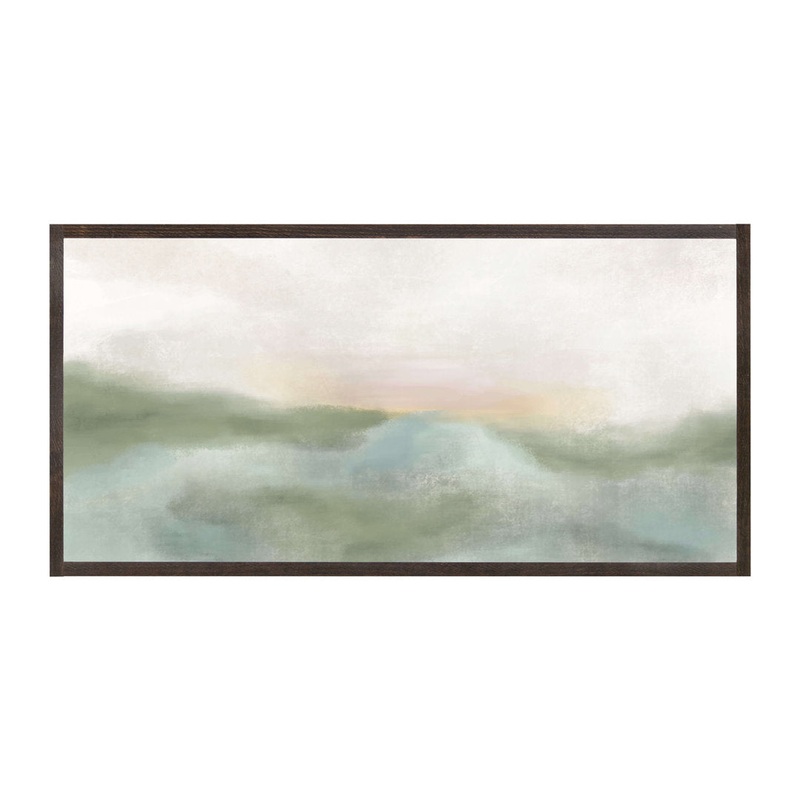 Morning Mercies Abstract Wood Framed Wall Art Orren Ellis Frame Color: Dark Brown