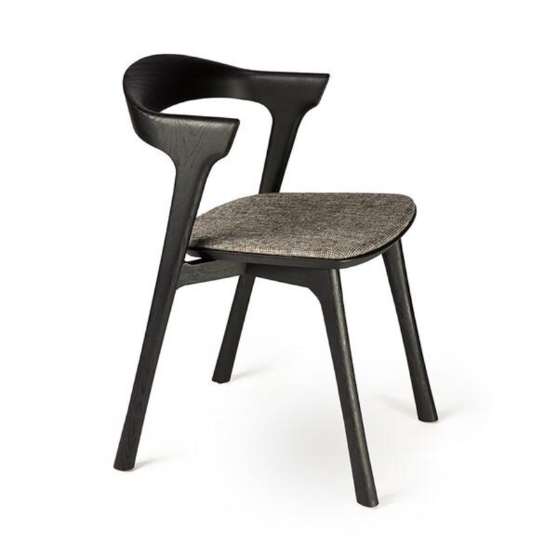 Oak Bok Black Dining Chair – Upholstered Seat