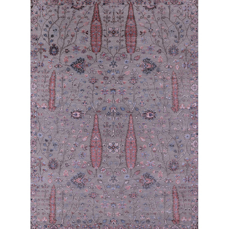 Osha Floral Pink/Purple Area Rug Bungalow Rose Rug Size: Rectangle 6′ x 9′