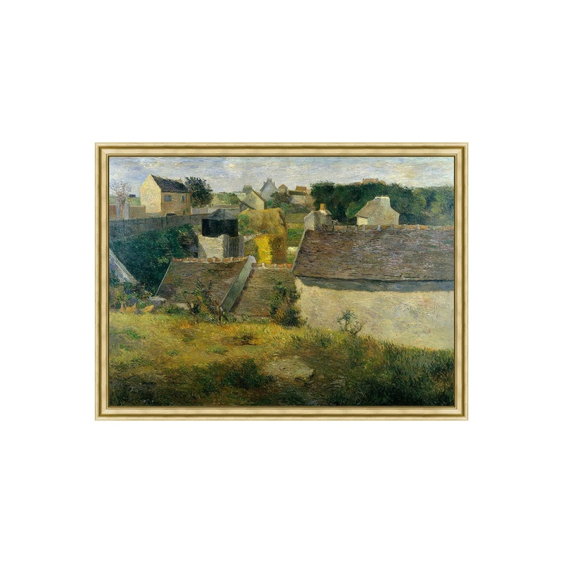 Village Impression With Frame 20.75″x15.75″