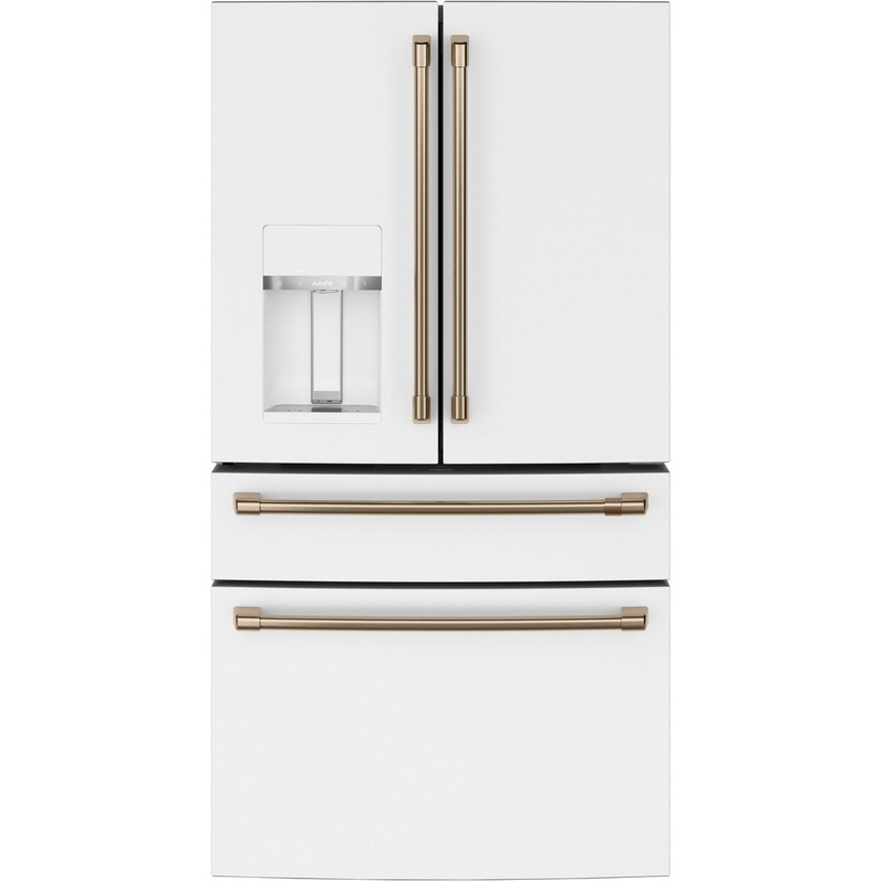 Cafe CXE22DP4PW2 CAF(EBACK) ENERGY STAR 22.3 Cu. Ft. Smart Counter-Depth 4-Door French-Door Refrigerator