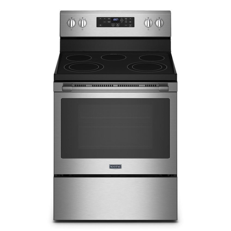Maytag MER7700LZ Electric Range with Air Fryer and Basket – 5.3 cu. ft.