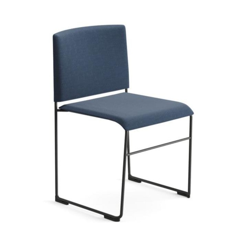 Stacy Stacking Chair With Backrest & Seat Upholstery
