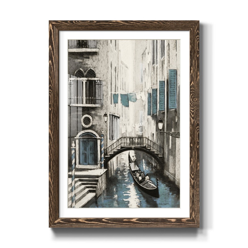 Venice I – Painting Print Winston Porter Mat Color: White Size: 31.5″ H x 23.5″ W x 1.5″ D Format: Walnut Framed Paper
