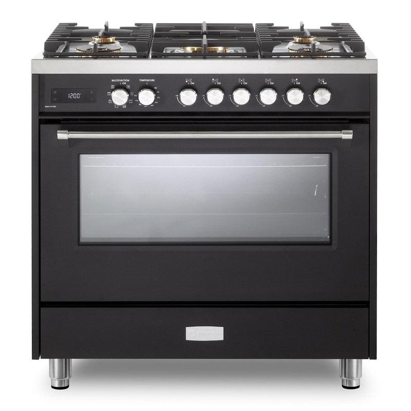 VUFSGE365E Verona Ultima 36″ Dual Fuel Range – Matte Black