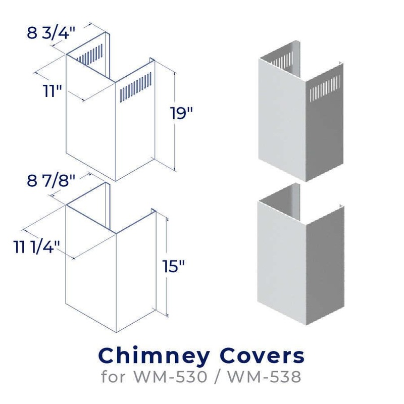 Hauslane CHK001 Chimney Cover Kit – Chk001 (Wm-530 Wm-538) Range Hood Accessories