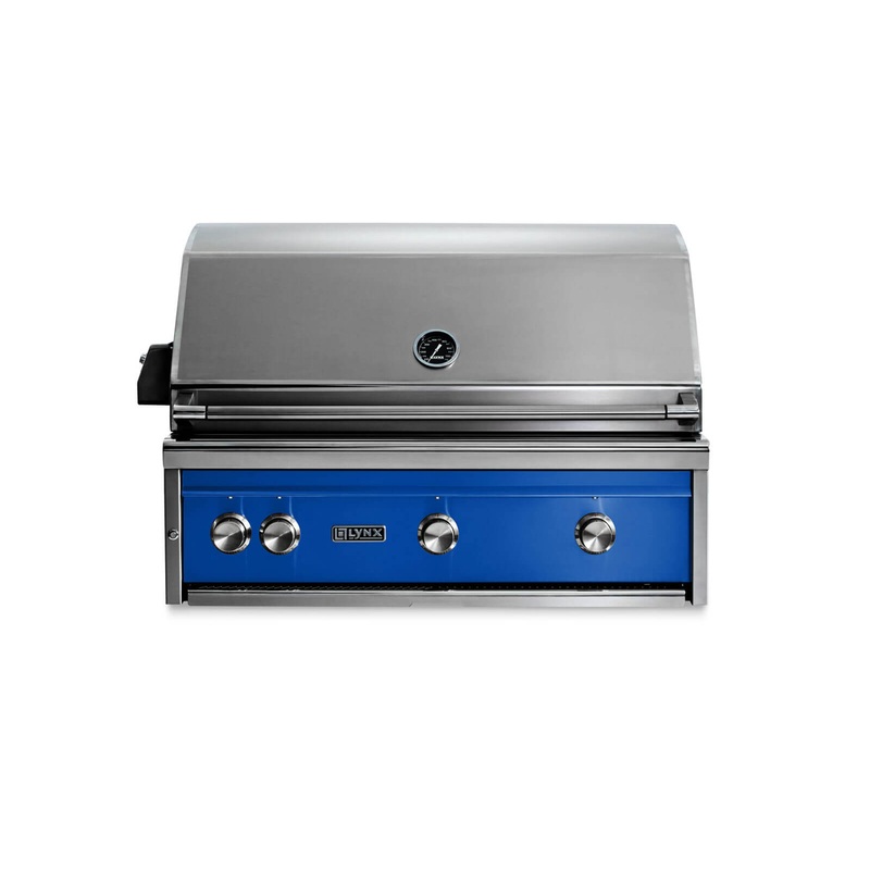 Lynx L36ATRPBLP 36″ Built-In Grill – All Trident W/ Rotisserie – Pacific Blue