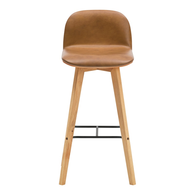 Modern Minimalist Oak Bar Stool