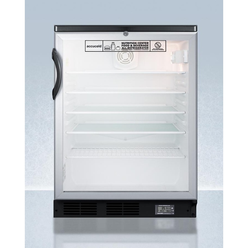 Summit SCR600BGLBINZ 24″ Wide Built-in All-refrigerator