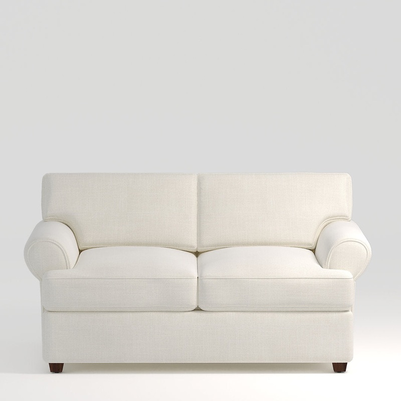 67″ Recessed Arm Loveseat Birch Lane Fabric: Conversation Pearl Basketweave