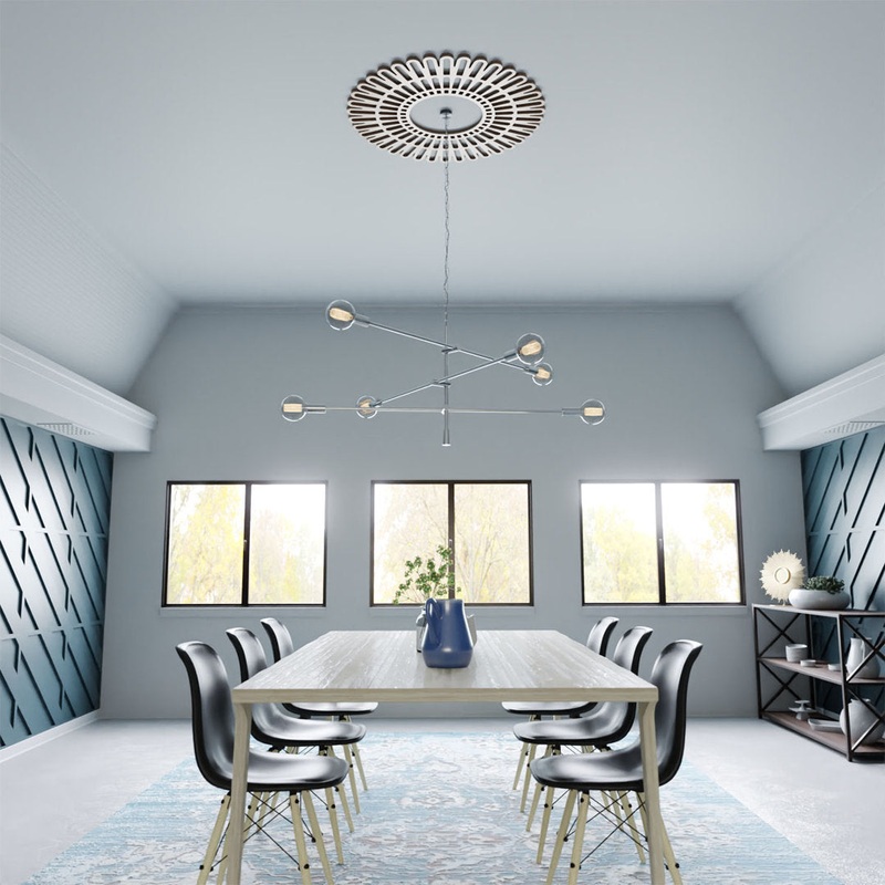 Cornelius Ceiling Medallion Ekena Millwork Color: Copper Size: 32″ H x 32″ W x 1″ D