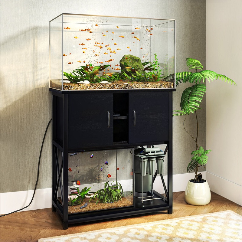 Godinne Wood Aquarium Stand Tucker Murphy Pet Size: 20 Gallon ( 31″ H x 29″ W x 26.5″ D)