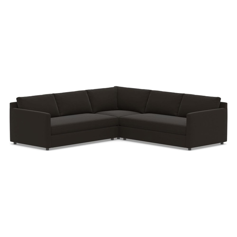 Pacifica Square Arm Upholstered Corner Sectional
