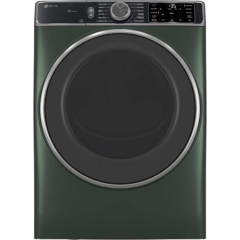 PFD95GSPWGN GE Profile ENERGY STAR 7.8 cu. ft. Capacity Smart Front Load Gas Dryer with Steam and Sanitize Cycle