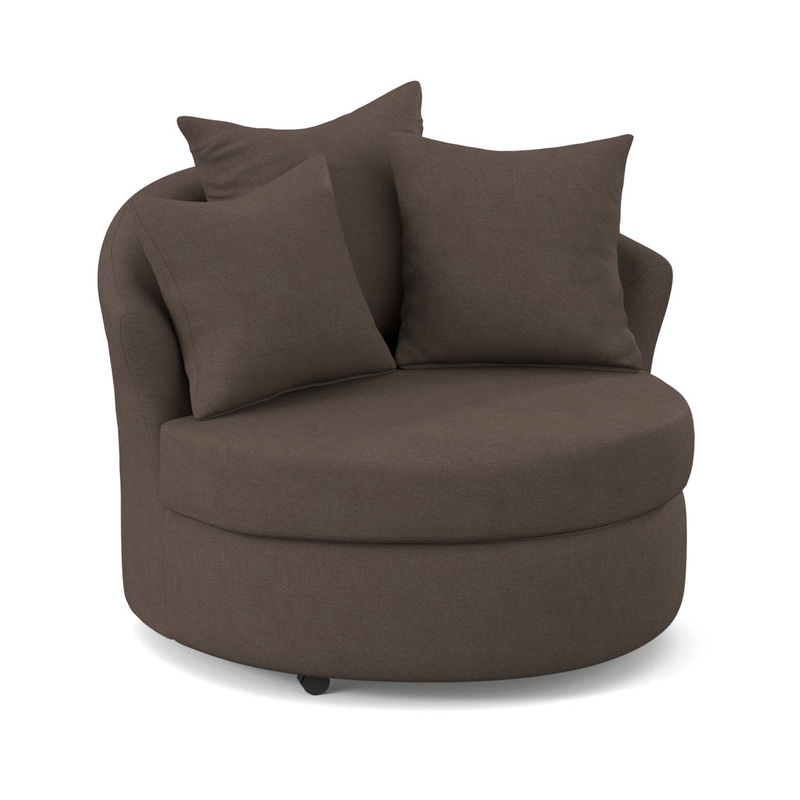 Alsup Barrel Chair Andover Mills Fabric: Morris Brownie