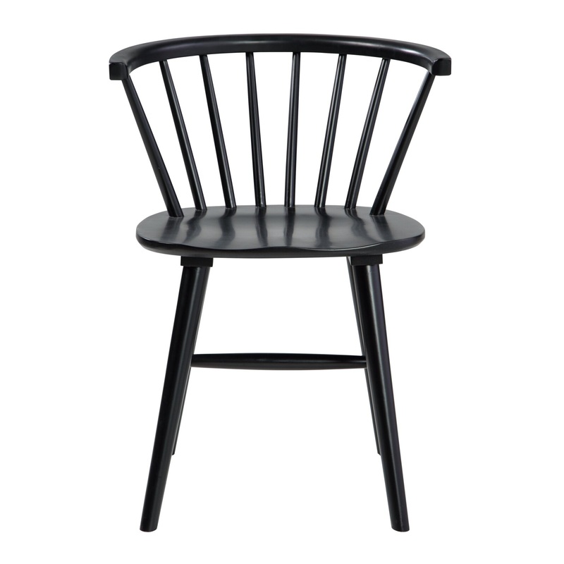 Arielle Rubber Wood Windsor Back Side Chair