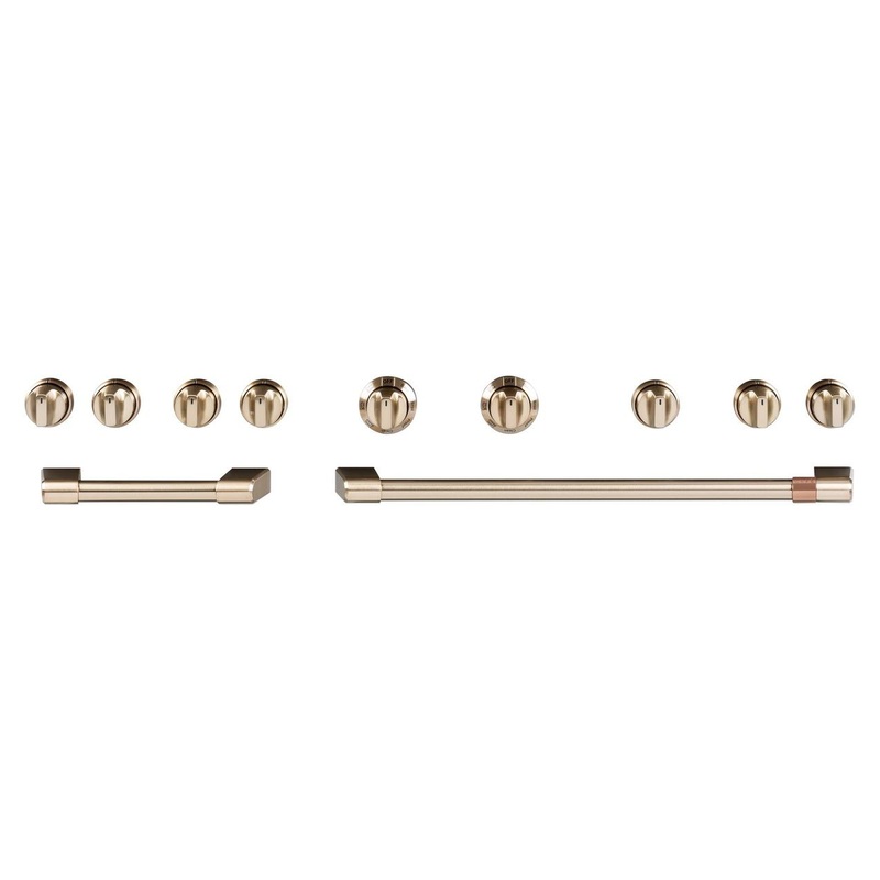 Cafe CXPR8HKPMBZ CAF(EBACK) 48″ Brushed Bronze Handle & Knob Set for Pro Range and Rangetop