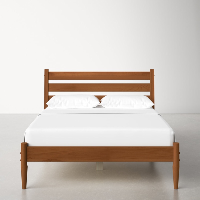 Grady Queen Size Solid Wood Bed AllModern Color: Castanho
