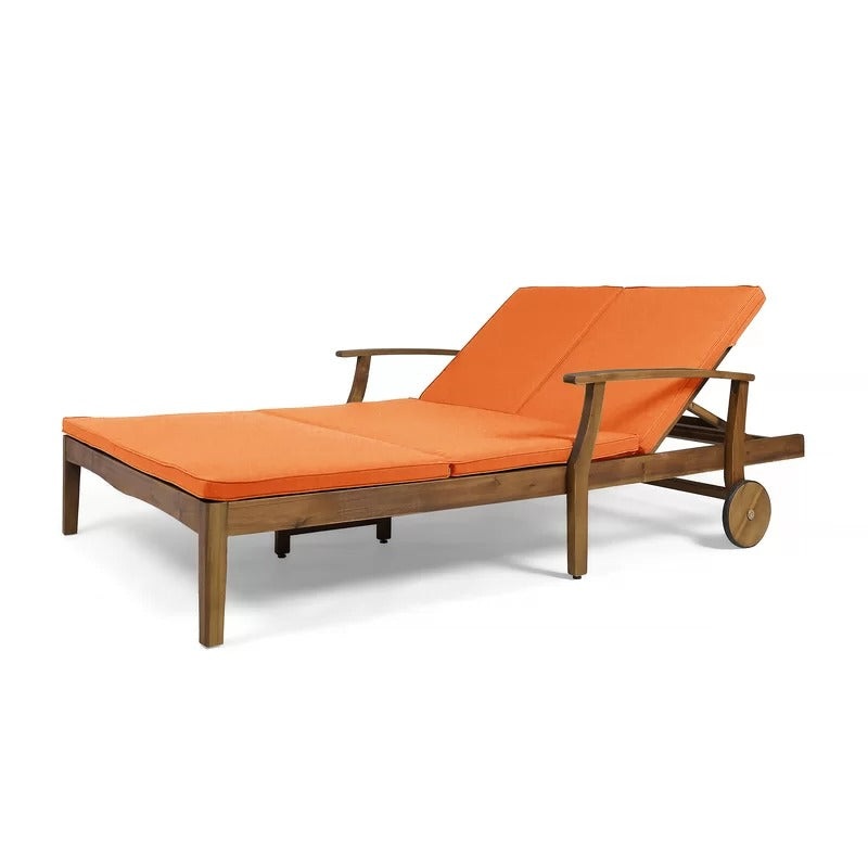 Reisterstown 79.25 Long Reclining Acacia Double Chaise