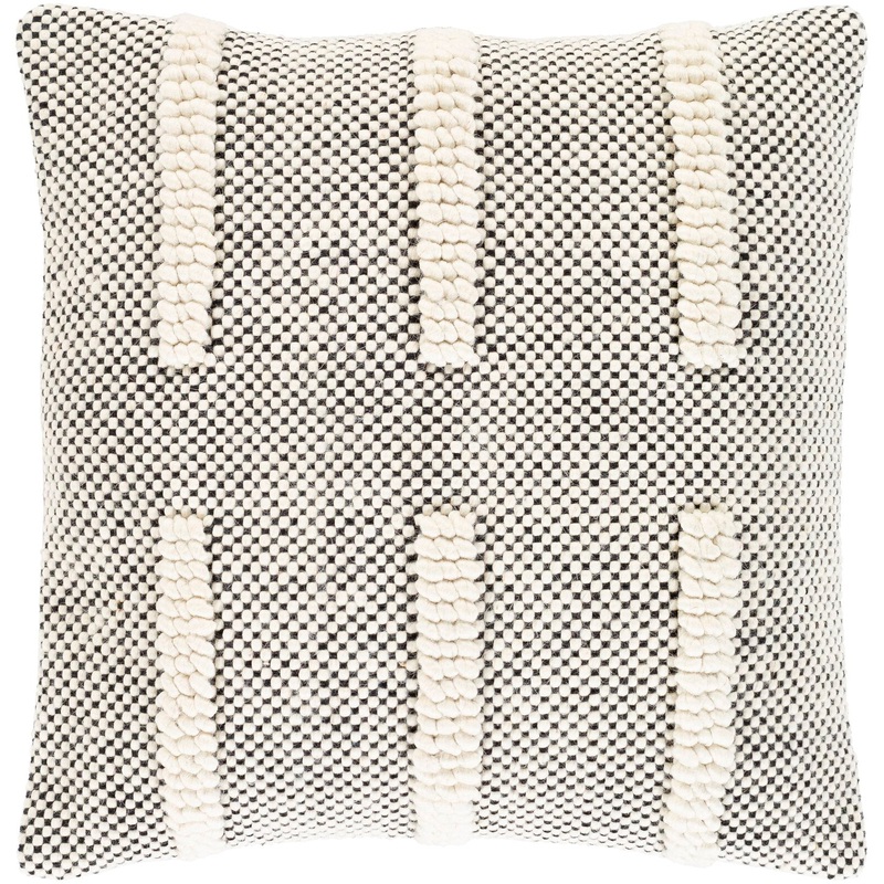 Sefarina Striped Cotton Blend Throw Pillow