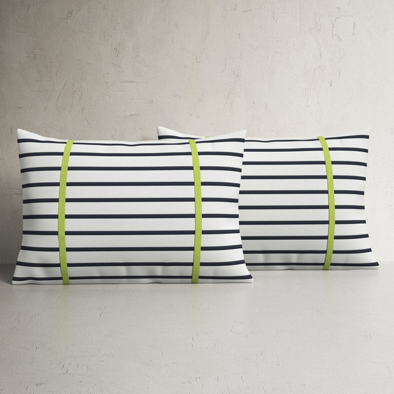 Stonebrook SunbOutdoor Rectangular Pillow Cover & Insert (Set of 2) Birch Lane Color: Macaw Green Size: 13″ x 20″