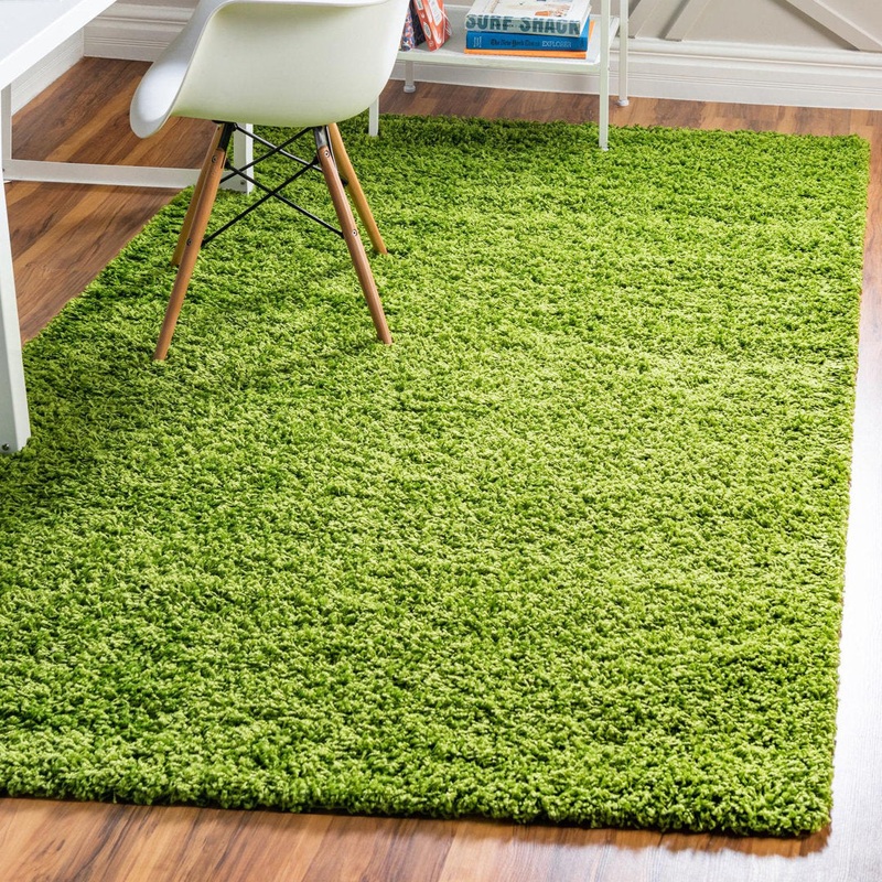 Torunn Grass Green Area Rug Ebern Designs Rug Size: Rectangle 6’1″ x 9′