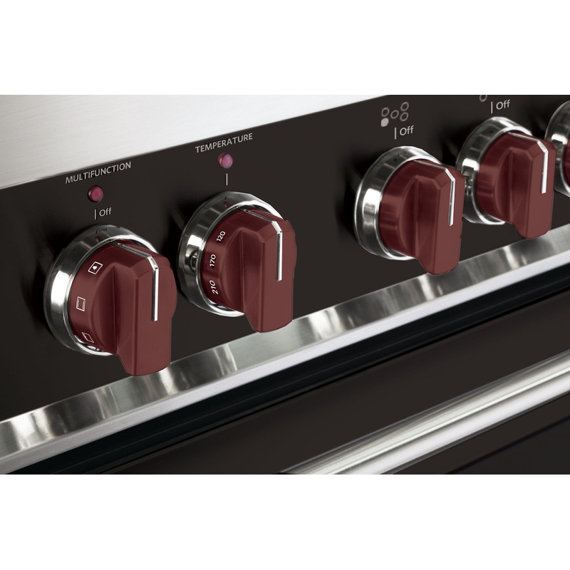 Verona VEKNDGESBU Color Knob Set For Designer Single Oven Dual Fuel Range – Burgundy